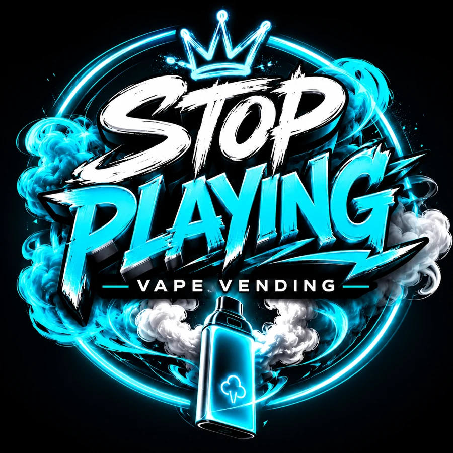 Stop Playing Vending vape vending logo